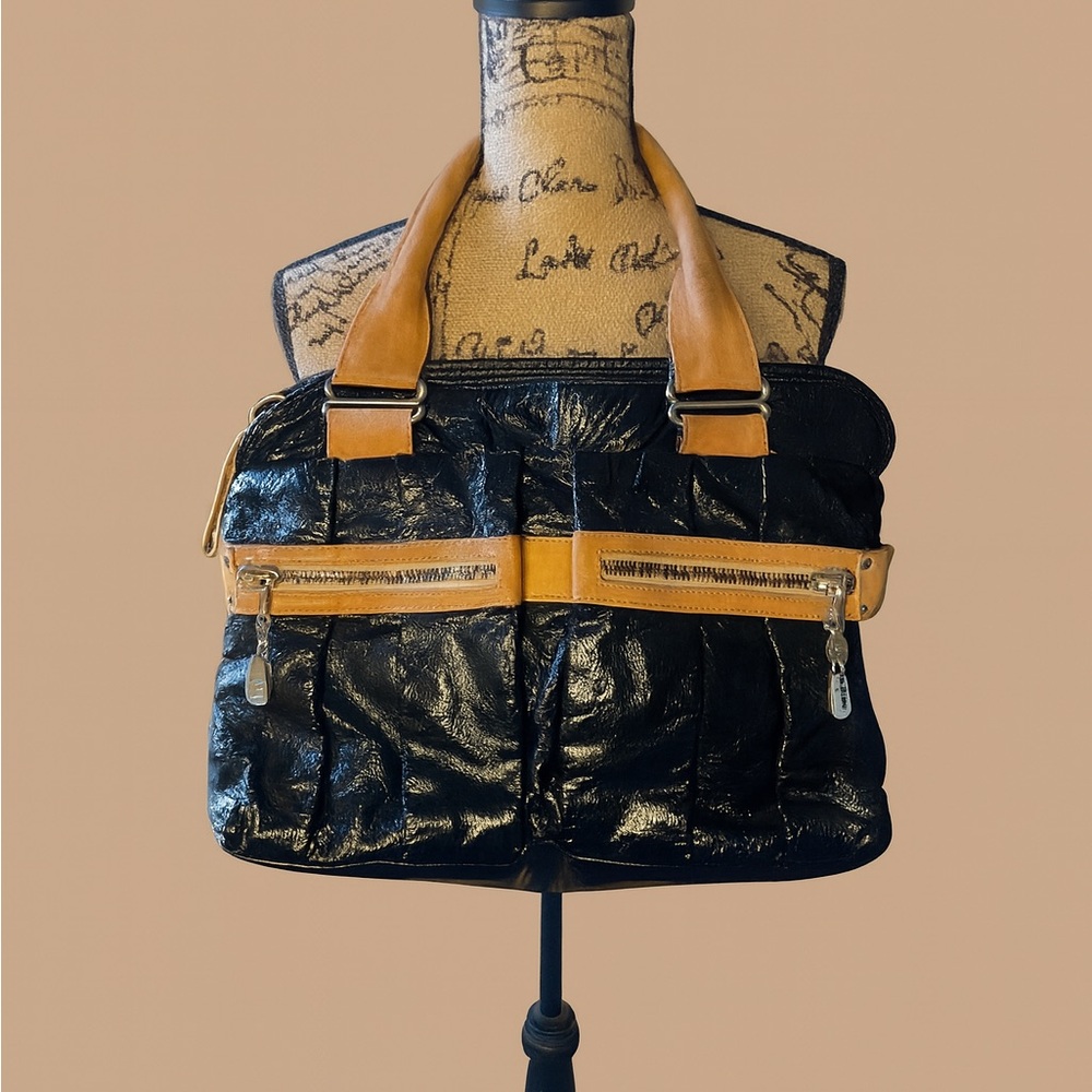 See By Chloe Black and Tan Shoulder Bag